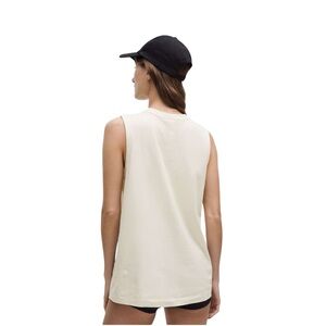 Lululemon NWT All Yours Organic Cotton Tank Top Light Ivory Sz Large